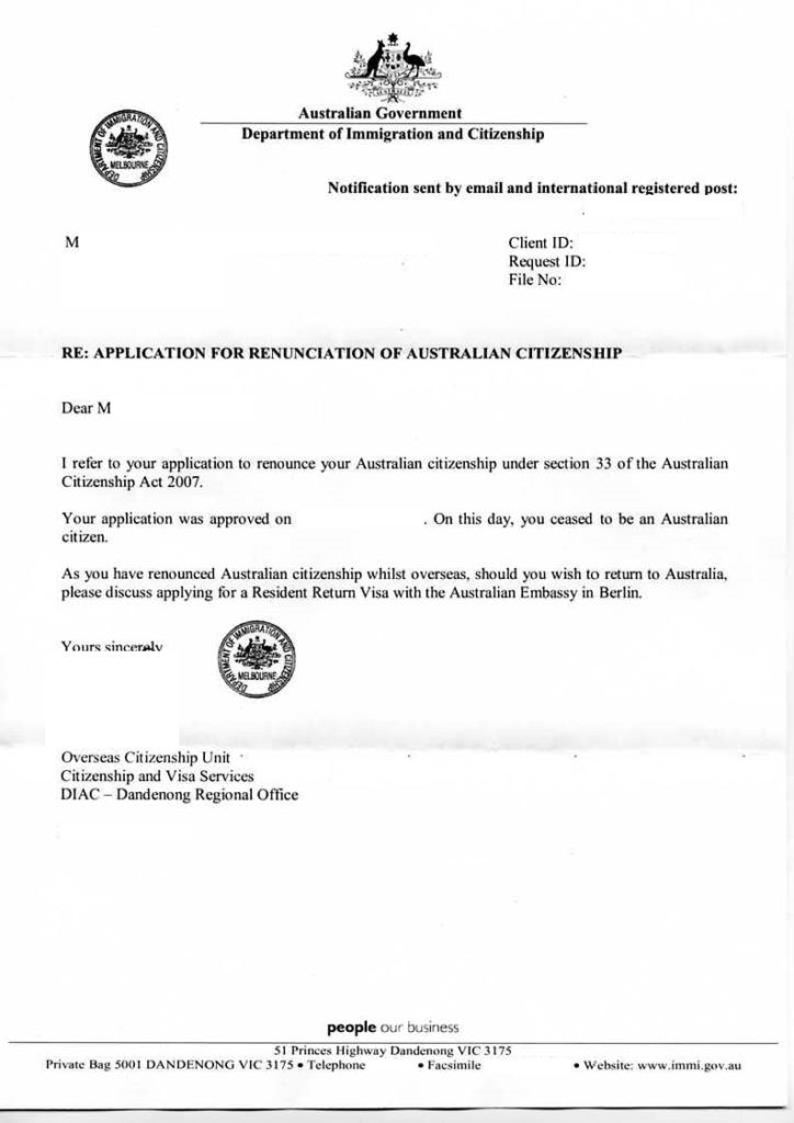 Application For Renunciation Of Australian Citizenship Approval application-for-renunciation-of-australian-citizenship-approval