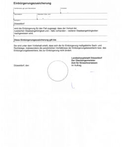 Einbürgerungszusicherung Düsseldorf 2016 DE-RU