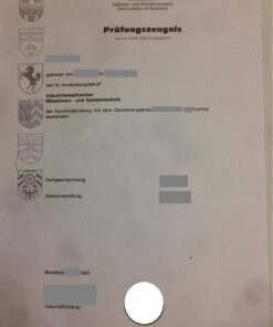 IHK-Prüfungszeugnis Industriemechaniker 1997