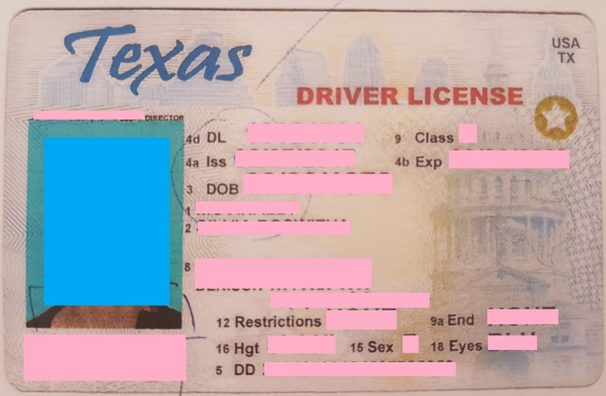 Driver license Texas 2016 Musterübersetzungen von Urkunden