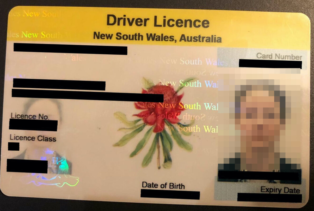 Driver Licence New South Wales, Australia Musterübersetzungen von Urkunden