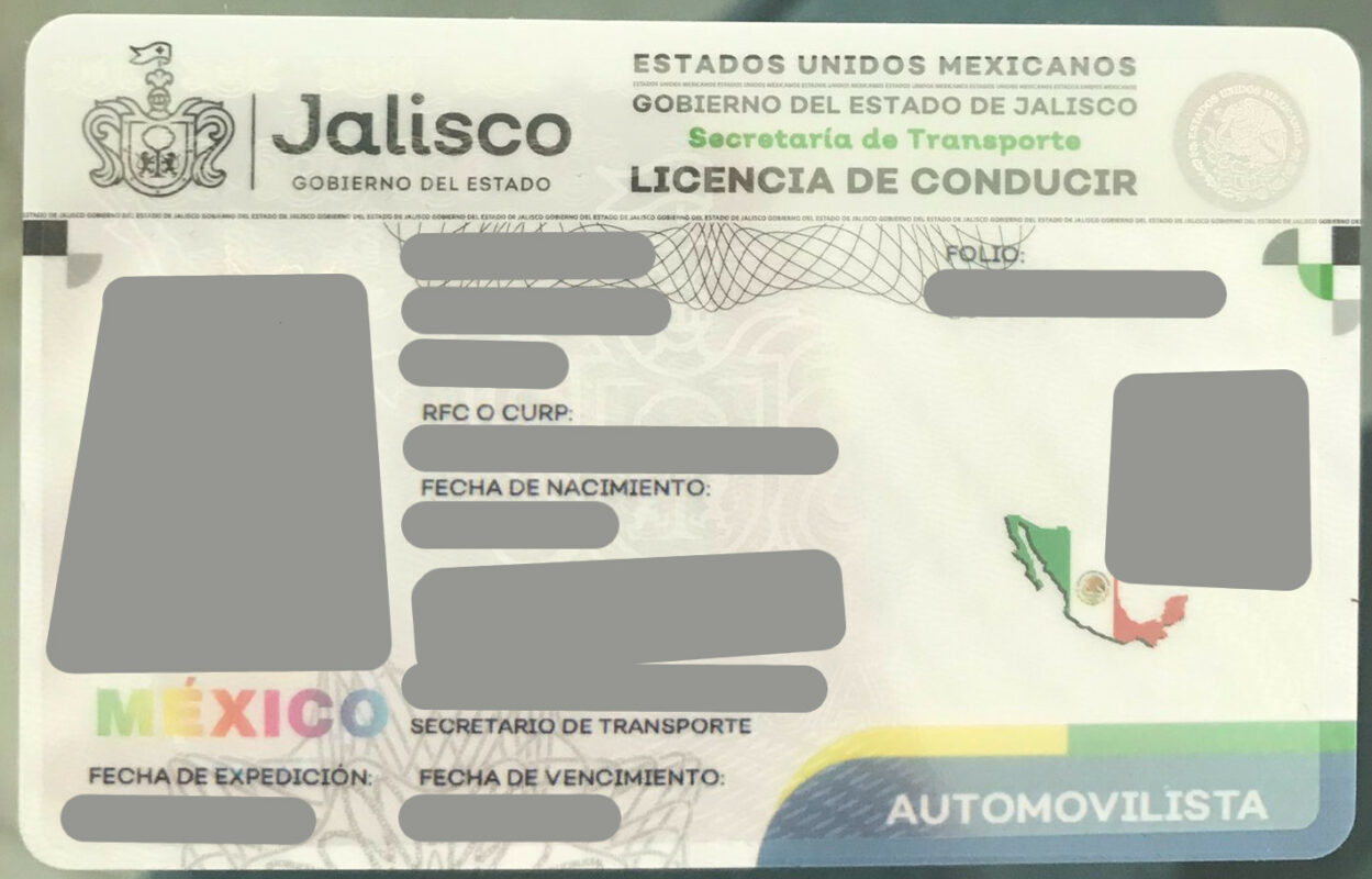 Licencia De Conducir Jalisco Mexiko Muster Bersetzungen Von