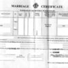 Heiratsurkunde, Seychellen