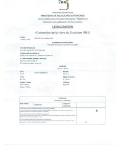Apostilla (Dominikanische Republik)