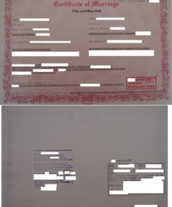 Certificate of Marriage, Taiwan, mit Legalisation