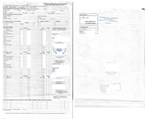 Educación Media General en Ciencias Certificación de Calificaciones Grado Cuarto - Sexto (Venezuela)