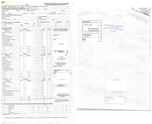 Educación Media General en Ciencias Certificación de Calificaciones Grado Primero-Tercero, Venezuela