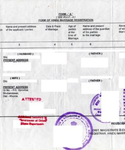 Hindu Marriage Registration, Indien