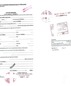 Acte de Mariage, Algérie, 2025