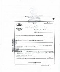 Apostille (2011) aus Mexiko