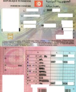 Permis de conduire, Tunisie