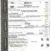 Apostille (2025) aus Mexiko (Ciudad de México) mit QR-Code